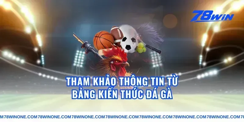Tham khảo thông tin từ bảng kiến thức đá gà