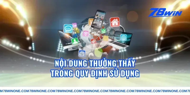 Nội dung thường thấy trong quy định sử dụng