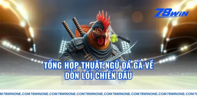 Tổng hợp thuật ngữ đá gà về đòn lối chiến đấu
